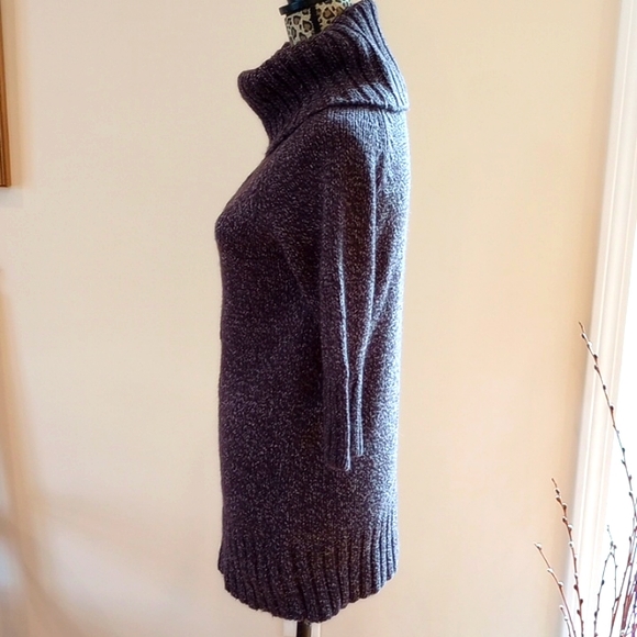 Fenn Wright Manson Ladies Turtleneck 3/4 Sleeve Tunic Sweater Small/Gray - Picture 4 of 8